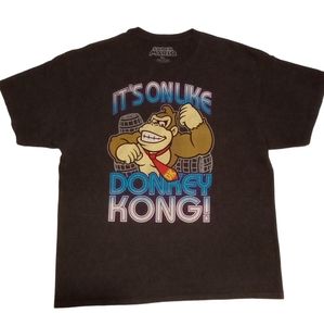 2013 Vintage Retro Original Donkey Kong Super Mario Nintendo T-Shirt Gray Sz XL